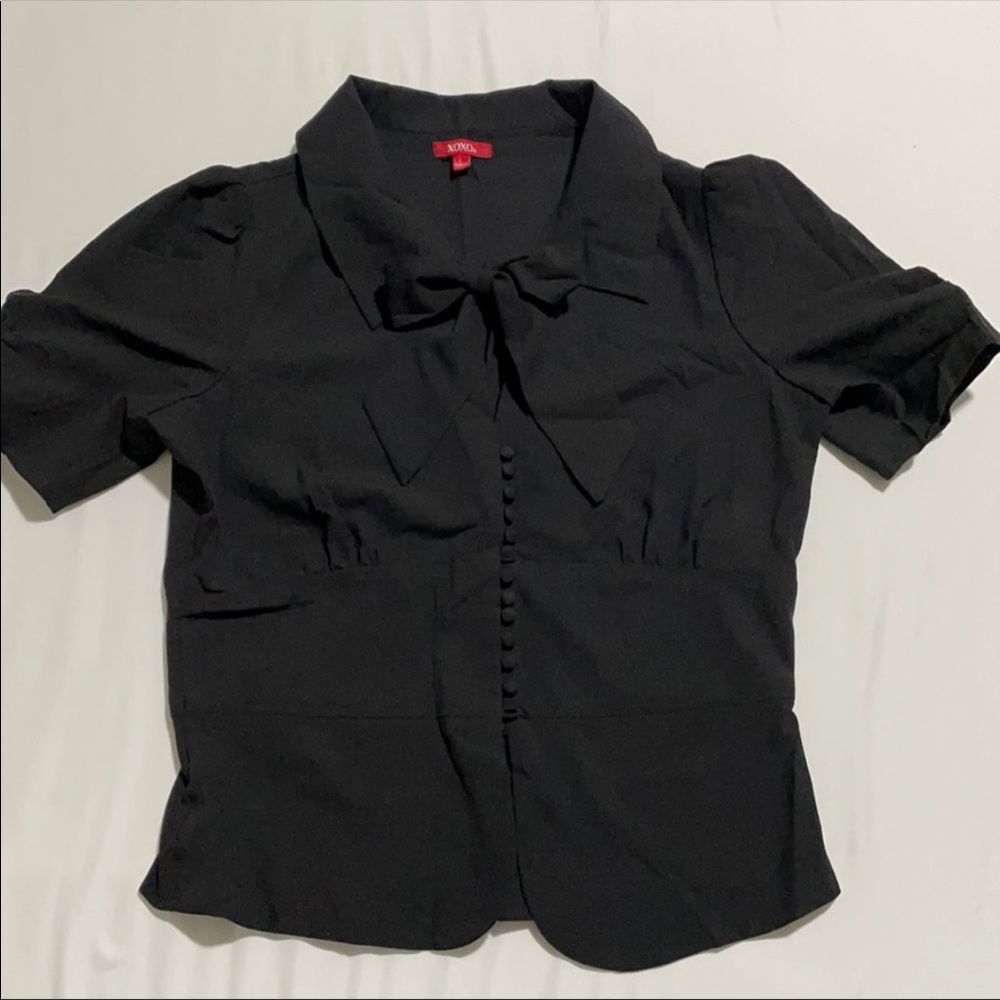 XOXO black blouse